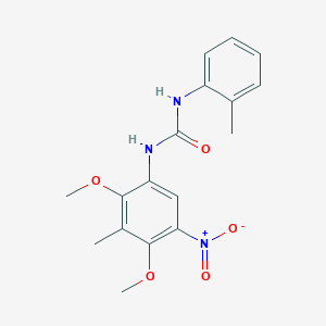 molecular formula C17H19N3O5 B4226072 N-(2,4-dimethoxy-3-methyl-5-nitrophenyl)-N'-(2-methylphenyl)urea 