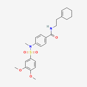 N-[2-(1-cyclohexen-1-yl)ethyl]-4-[[(3,4-dimethoxyphenyl)sulfonyl](methyl)amino]benzamide