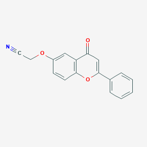 [(4-oxo-2-phenyl-4H-chromen-6-yl)oxy]acetonitrile