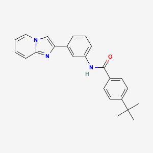 4-tert-butyl-N-(3-imidazo[1,2-a]pyridin-2-ylphenyl)benzamide