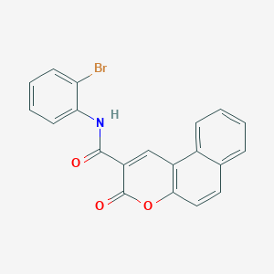 N-(2-bromophenyl)-3-oxo-3H-benzo[f]chromene-2-carboxamide