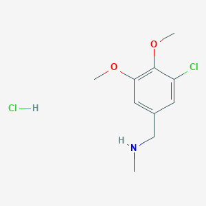 molecular formula C10H15Cl2NO2 B4226164 (3-chloro-4,5-dimethoxybenzyl)methylamine hydrochloride 