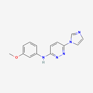 molecular formula C14H13N5O B4226206 6-(1H-imidazol-1-yl)-N-(3-methoxyphenyl)-3-pyridazinamine 