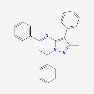 2-methyl-3,5,7-triphenyl-6,7-dihydropyrazolo[1,5-a]pyrimidine