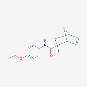 molecular formula C17H21NO2 B422624 N-(4-ethoxyphenyl)-2-methylbicyclo[2.2.1]hept-5-ene-2-carboxamide 