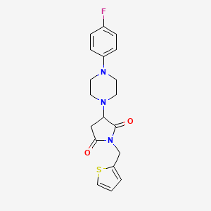 3-[4-(4-fluorophenyl)-1-piperazinyl]-1-(2-thienylmethyl)-2,5-pyrrolidinedione