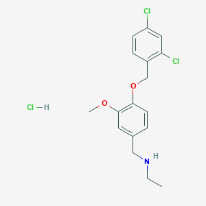 N-{4-[(2,4-dichlorobenzyl)oxy]-3-methoxybenzyl}ethanamine hydrochloride