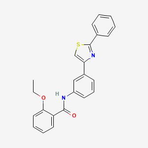 molecular formula C24H20N2O2S B4226264 2-ethoxy-N-[3-(2-phenyl-1,3-thiazol-4-yl)phenyl]benzamide 