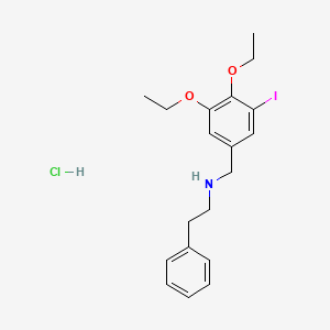 molecular formula C19H25ClINO2 B4226292 N-(3,4-diethoxy-5-iodobenzyl)-2-phenylethanamine hydrochloride 