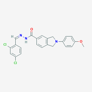 molecular formula C23H19Cl2N3O2 B422631 N'-(2,4-dichlorobenzylidene)-2-(4-methoxyphenyl)-5-isoindolinecarbohydrazide 