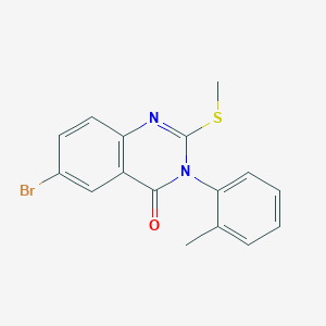 6-bromo-3-(2-methylphenyl)-2-(methylthio)-4(3H)-quinazolinone