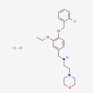 N-{4-[(2-chlorobenzyl)oxy]-3-ethoxybenzyl}-2-(4-morpholinyl)ethanamine hydrochloride