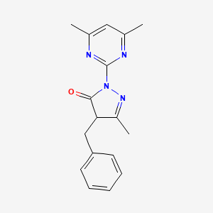 4-benzyl-2-(4,6-dimethyl-2-pyrimidinyl)-5-methyl-2,4-dihydro-3H-pyrazol-3-one