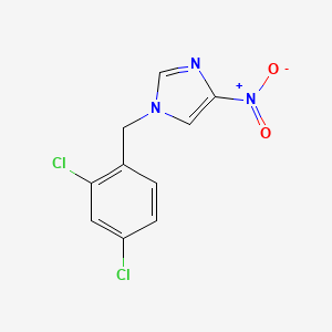 molecular formula C10H7Cl2N3O2 B4226436 1-(2,4-dichlorobenzyl)-4-nitro-1H-imidazole 