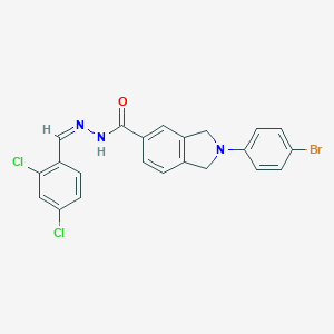 2-(4-bromophenyl)-N'-(2,4-dichlorobenzylidene)-5-isoindolinecarbohydrazide