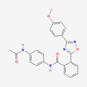 N-[4-(acetylamino)phenyl]-2-[3-(4-methoxyphenyl)-1,2,4-oxadiazol-5-yl]benzamide