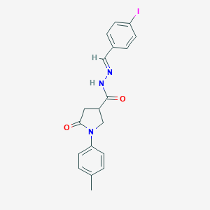 N'-[(E)-(4-iodophenyl)methylidene]-1-(4-methylphenyl)-5-oxopyrrolidine-3-carbohydrazide