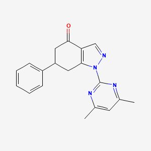 1-(4,6-dimethyl-2-pyrimidinyl)-6-phenyl-1,5,6,7-tetrahydro-4H-indazol-4-one