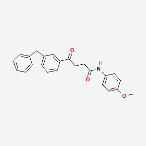 molecular formula C24H21NO3 B4226513 4-(9H-fluoren-2-yl)-N-(4-methoxyphenyl)-4-oxobutanamide 