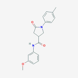 N-(3-methoxyphenyl)-1-(4-methylphenyl)-5-oxopyrrolidine-3-carboxamide