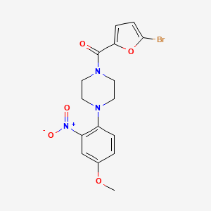 1-(5-bromo-2-furoyl)-4-(4-methoxy-2-nitrophenyl)piperazine