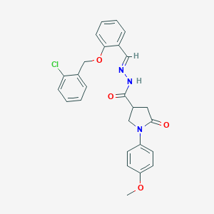 N'-{2-[(2-chlorobenzyl)oxy]benzylidene}-1-(4-methoxyphenyl)-5-oxo-3-pyrrolidinecarbohydrazide