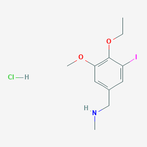molecular formula C11H17ClINO2 B4226581 (4-ethoxy-3-iodo-5-methoxybenzyl)methylamine hydrochloride 
