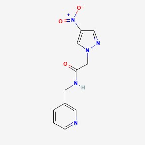 2-(4-nitro-1H-pyrazol-1-yl)-N-(3-pyridinylmethyl)acetamide