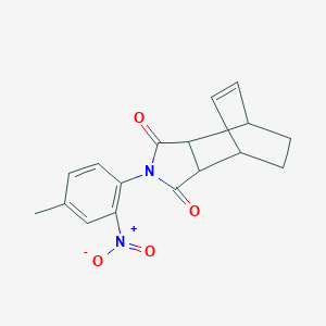 molecular formula C17H16N2O4 B422666 2-(4-methyl-2-nitrophenyl)-3a,4,7,7a-tetrahydro-1H-4,7-ethanoisoindole-1,3-dione 