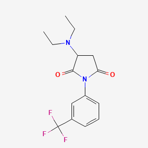 molecular formula C15H17F3N2O2 B4226670 3-(diethylamino)-1-[3-(trifluoromethyl)phenyl]-2,5-pyrrolidinedione 