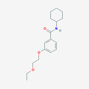 molecular formula C17H25NO3 B4226710 N-cyclohexyl-3-(2-ethoxyethoxy)benzamide 