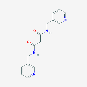 molecular formula C15H16N4O2 B422678 N,N'-Bis(3-pyridylmethyl)propanediamide 