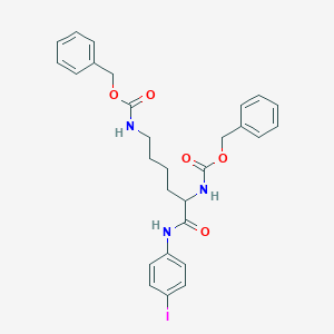 molecular formula C28H30IN3O5 B422679 Benzyl 5-{[(benzyloxy)carbonyl]amino}-1-[(4-iodoanilino)carbonyl]pentylcarbamate 