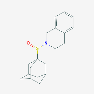 molecular formula C19H25NOS B4226790 2-(1-adamantylsulfinyl)-1,2,3,4-tetrahydroisoquinoline 