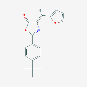 molecular formula C18H17NO3 B422681 2-(4-tert-butylphenyl)-4-(2-furylmethylene)-1,3-oxazol-5(4H)-one 