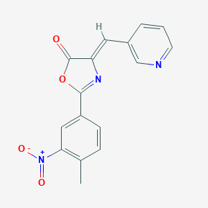 molecular formula C16H11N3O4 B422684 2-(4-Methyl-3-nitrophenyl)-4-(3-pyridylmethylene)oxazole-5(4H)-one 