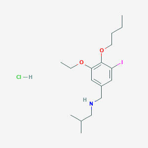 molecular formula C17H29ClINO2 B4226890 (4-butoxy-3-ethoxy-5-iodobenzyl)isobutylamine 