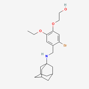 molecular formula C21H30BrNO3 B4227009 2-{4-[(1-adamantylamino)methyl]-5-bromo-2-ethoxyphenoxy}ethanol 