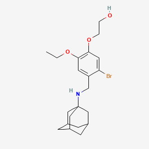 2-{4-[(1-adamantylamino)methyl]-5-bromo-2-ethoxyphenoxy}ethanol