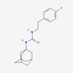 molecular formula C19H25FN2O B4227043 N-1-adamantyl-N'-[2-(4-fluorophenyl)ethyl]urea 