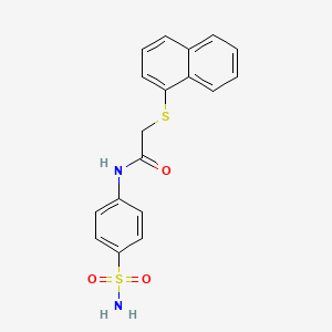 N-[4-(aminosulfonyl)phenyl]-2-(1-naphthylthio)acetamide