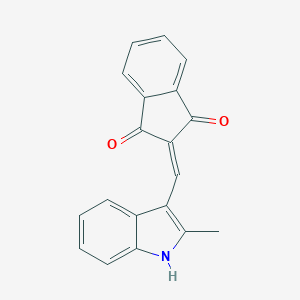 molecular formula C19H13NO2 B422717 2-[(2-methyl-1H-indol-3-yl)methylene]-1H-indene-1,3(2H)-dione 