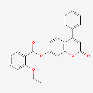 molecular formula C24H18O5 B4227184 2-oxo-4-phenyl-2H-chromen-7-yl 2-ethoxybenzoate 