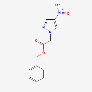 molecular formula C12H11N3O4 B4227192 benzyl (4-nitro-1H-pyrazol-1-yl)acetate 