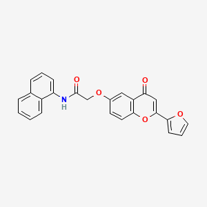 molecular formula C25H17NO5 B4227203 2-{[2-(2-furyl)-4-oxo-4H-chromen-6-yl]oxy}-N-1-naphthylacetamide 