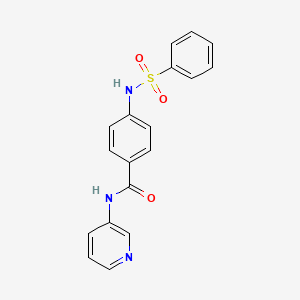 4-[(phenylsulfonyl)amino]-N-3-pyridinylbenzamide