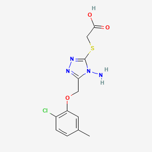 ({4-amino-5-[(2-chloro-5-methylphenoxy)methyl]-4H-1,2,4-triazol-3-yl}thio)acetic acid