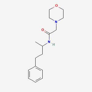 N-(1-methyl-3-phenylpropyl)-2-(4-morpholinyl)acetamide