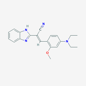 molecular formula C21H22N4O B422727 2-(1H-benzimidazol-2-yl)-3-[4-(diethylamino)-2-methoxyphenyl]acrylonitrile 