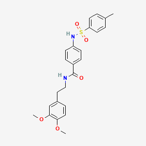 N-[2-(3,4-dimethoxyphenyl)ethyl]-4-{[(4-methylphenyl)sulfonyl]amino}benzamide